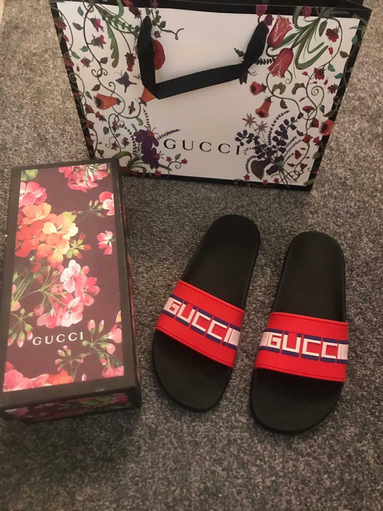 gucci flip flops box
